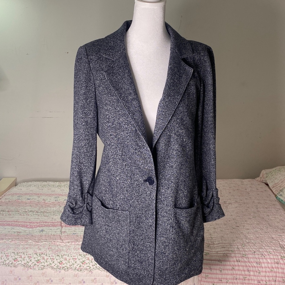 Tommy Hifilger | Women's Knit Blazer Jacket - Classic Single-Button
